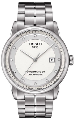 Buy Shop Tissot T Classic Luxury Powermatic 80 White Dial Silver Steel Strap Watch For Men - T086.408.11.016.00 USA Online