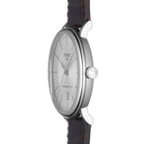 Buy Shop Tissot T-Classic Powermatic 80 Silver Dial Brown Leather Strap Watch For Men - T122.407.16.031.00 USA Online