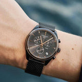 Buy Shop Tissot T Classic PR 100 Chronograph Anthracite Black Dial Black Mesh Bracelet Watch For Men - T101.417.23.061.00 USA Online