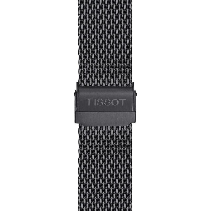 Buy Shop Tissot T Classic PR 100 Chronograph Anthracite Black Dial Black Mesh Bracelet Watch For Men - T101.417.23.061.00 USA Online