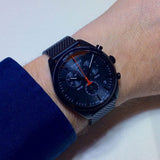 Buy Shop Tissot T Classic PR 100 Chronograph Black Dial Black Mesh Bracelet Watch For Men - T101.417.33.051.00 USA Online