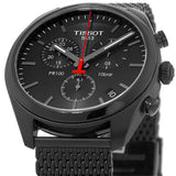 Buy Shop Tissot T Classic PR 100 Chronograph Black Dial Black Mesh Bracelet Watch For Men - T101.417.33.051.00 USA Online