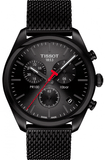 Buy Shop Tissot T Classic PR 100 Chronograph Black Dial Black Mesh Bracelet Watch For Men - T101.417.33.051.00 USA Online