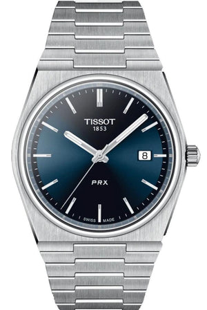Buy Shop Tissot T Classic PRX Blue Dial Silver Steel Strap Watch For Men - T137.410.11.041.00 USA Online