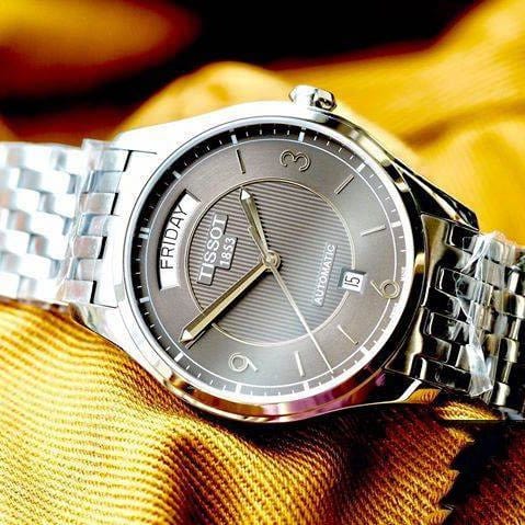Buy Shop Tissot T Classic T One Automatic Grey Dial Silver Steel Strap Watch For Men - T038.430.11.067.00 USA Online