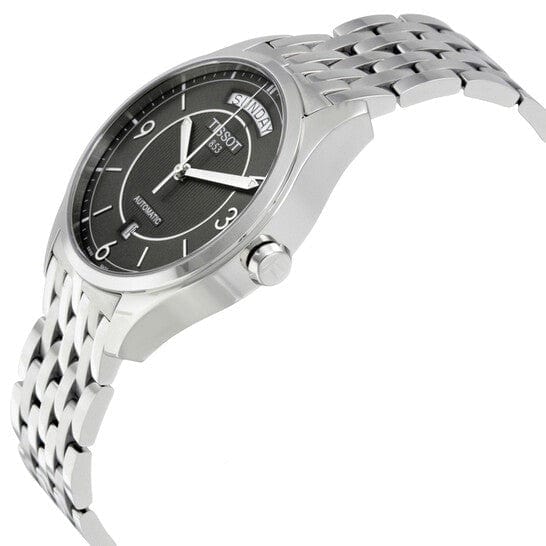 Buy Shop Tissot T Classic T One Automatic Grey Dial Silver Steel Strap Watch For Men - T038.430.11.067.00 USA Online