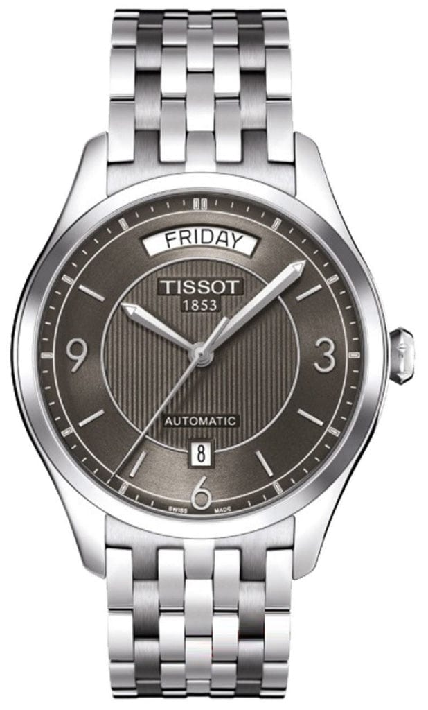 Buy Shop Tissot T Classic T One Automatic Grey Dial Silver Steel Strap Watch For Men - T038.430.11.067.00 USA Online