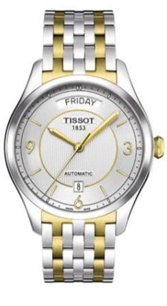 Buy Shop Tissot T Classic T One Automatic Silver Dial Two Tone Steel Strap Watch For Men - T038.430.22.037.00 USA Online