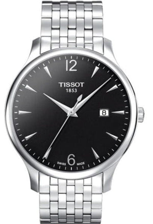 Buy Shop Tissot T Classic Tradition Black Dial Silver Steel Strap Watch For Men - T063.610.11.057.00 USA Online