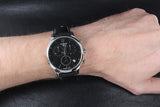 Buy Shop Tissot T Classic Tradition Chronograph Black Dial Black Leather Strap Watch For Men - T063.617.16.057.00 USA Online