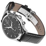 Buy Shop Tissot T Classic Tradition Chronograph Black Dial Black Leather Strap Watch For Men - T063.617.16.057.00 USA Online