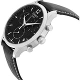 Buy Shop Tissot T Classic Tradition Chronograph Black Dial Black Leather Strap Watch For Men - T063.617.16.057.00 USA Online