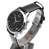 Buy Shop Tissot T Classic Tradition Chronograph Black Dial Black Leather Strap Watch For Men - T063.617.16.057.00 USA Online