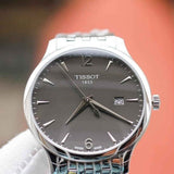 Buy Shop Tissot T Classic Tradition Grey Dial Silver Steel Strap Watch For Men - T063.610.11.067.00 USA Online