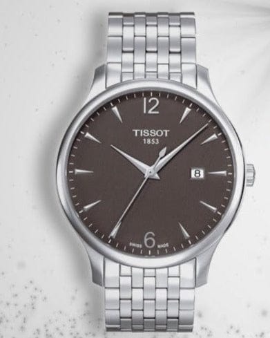 Buy Shop Tissot T Classic Tradition Grey Dial Silver Steel Strap Watch For Men - T063.610.11.067.00 USA Online
