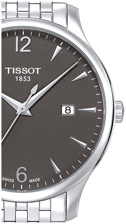 Buy Shop Tissot T Classic Tradition Grey Dial Silver Steel Strap Watch For Men - T063.610.11.067.00 USA Online