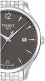 Buy Shop Tissot T Classic Tradition Grey Dial Silver Steel Strap Watch For Men - T063.610.11.067.00 USA Online