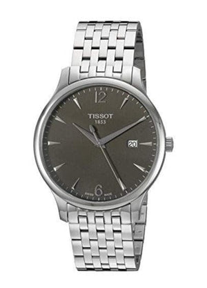 Buy Shop Tissot T Classic Tradition Grey Dial Silver Steel Strap Watch For Men - T063.610.11.067.00 USA Online