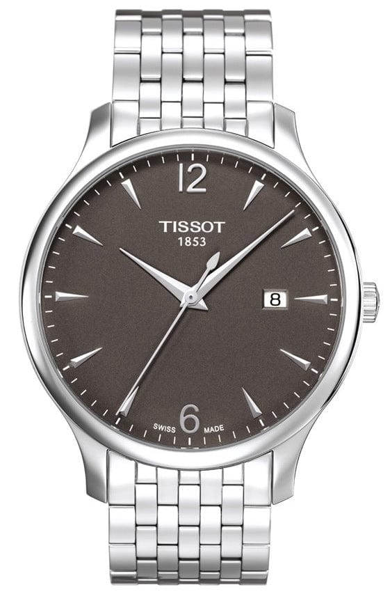 Buy Shop Tissot T Classic Tradition Grey Dial Silver Steel Strap Watch For Men - T063.610.11.067.00 USA Online