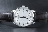 Buy Shop Tissot T Classic Tradition Silver Dial Brown Leather Strap Watch For Men - T063.610.16.038.00 USA Online