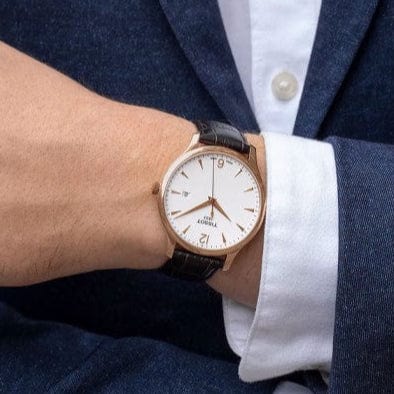 Buy Shop Tissot T Classic Tradition White Dial Brown Leather Strap Watch For Men - T063.610.36.037.00 USA Online