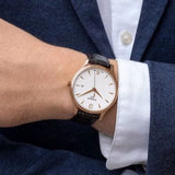 Buy Shop Tissot T Classic Tradition White Dial Brown Leather Strap Watch For Men - T063.610.36.037.00 USA Online