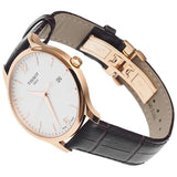 Buy Shop Tissot T Classic Tradition White Dial Brown Leather Strap Watch For Men - T063.610.36.037.00 USA Online