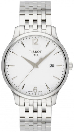 Buy Shop Tissot T Classic Tradition White Dial Silver Steel Strap Watch For Men - T063.610.11.037.00 USA Online