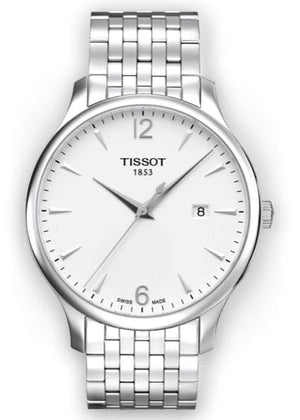 Buy Shop Tissot T Classic Tradition White Dial Silver Steel Strap Watch For Men - T063.610.11.037.00 USA Online