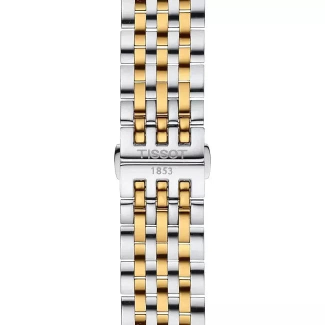 Buy Shop Tissot T Classic Tradition White Dial Two Tone Mesh Bracelet Watch For Men - T063.610.22.037.00 USA Online