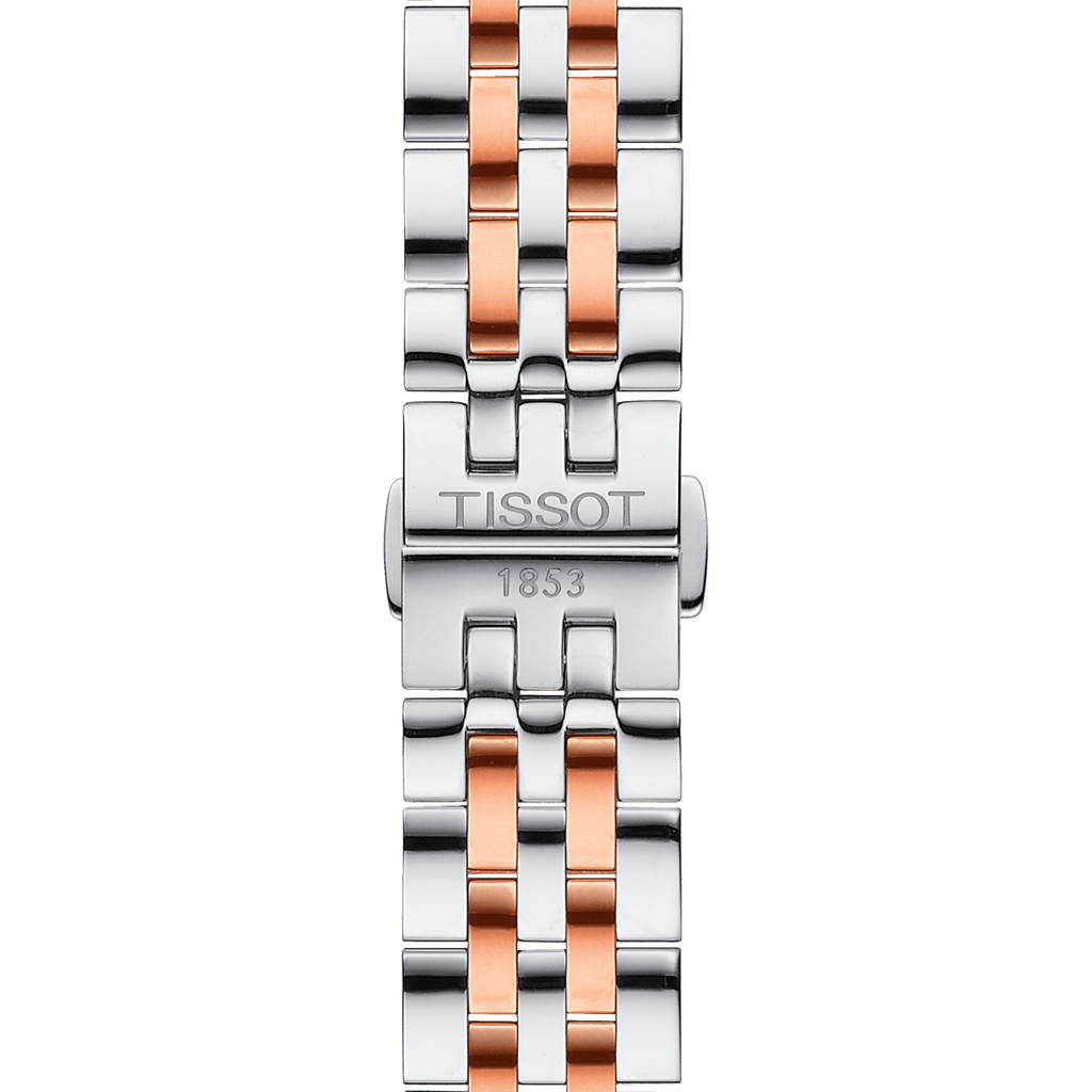 Buy Shop Tissot T Classic Tradition White Dial Two Tone Mesh Bracelet Watch For Men - T063.610.22.037.01 USA Online
