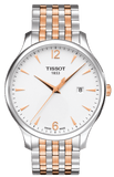 Buy Shop Tissot T Classic Tradition White Dial Two Tone Mesh Bracelet Watch For Men - T063.610.22.037.01 USA Online