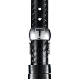 Buy Shop Tissot T Lady Flamingo Black Dial Black Leather Strap Watch For Women - T094.210.16.051.00 USA Online