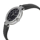 Buy Shop Tissot T Lady Flamingo Black Dial Black Leather Strap Watch For Women - T094.210.16.051.00 USA Online