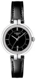 Buy Shop Tissot T Lady Flamingo Black Dial Black Leather Strap Watch For Women - T094.210.16.051.00 USA Online