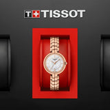 Buy Shop Tissot T Lady Flamingo Mother of Pearl Dial Rose Gold Steel Strap Watch For Women - T094.210.33.111.01 USA Online