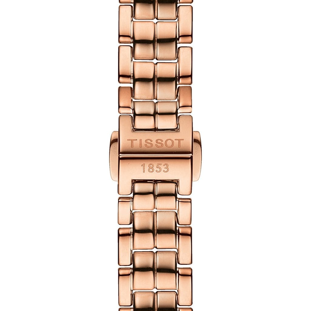 Buy Shop Tissot T Lady Flamingo Mother of Pearl Dial Rose Gold Steel Strap Watch For Women - T094.210.33.111.01 USA Online