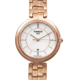 Buy Shop Tissot T Lady Flamingo Mother of Pearl Dial Rose Gold Steel Strap Watch For Women - T094.210.33.111.01 USA Online