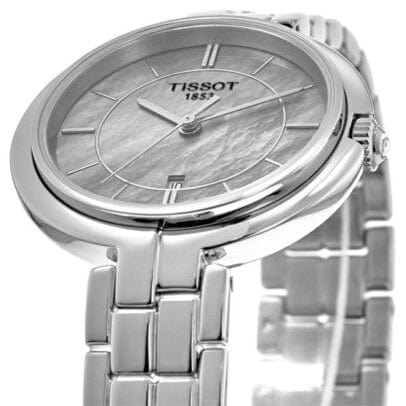 Buy Shop Tissot T Lady Flamingo Mother of Pearl White Dial Silver Steel Strap Watch For Women - T094.210.11.111.00 USA Online