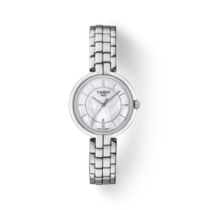 Buy Shop Tissot T Lady Flamingo Mother of Pearl White Dial Silver Steel Strap Watch For Women - T094.210.11.111.00 USA Online
