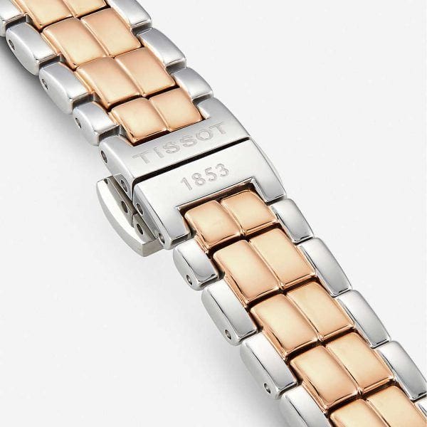 Buy Shop Tissot T Lady Flamingo Mother of Pearl White Dial Two Tone Steel Strap Watch For Women - T094.210.22.111.00 USA Online