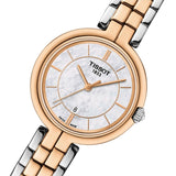 Buy Shop Tissot T Lady Flamingo Mother of Pearl White Dial Two Tone Steel Strap Watch For Women - T094.210.22.111.00 USA Online