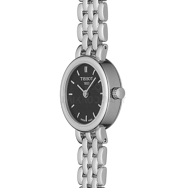 Buy Shop Tissot T Lady Lovely Black Dial Silver Steel Strap Watch For Women - T058.009.11.051.00 USA Online