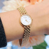 Buy Shop Tissot T Lady Lovely Mother of Pearl Dial Rose Gold Steel Strap Watch For Women - T058.009.33.111.00 USA Online