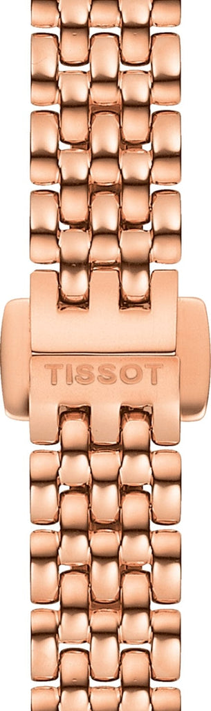 Buy Shop Tissot T Lady Lovely Mother of Pearl Dial Rose Gold Steel Strap Watch For Women - T058.009.33.111.00 USA Online