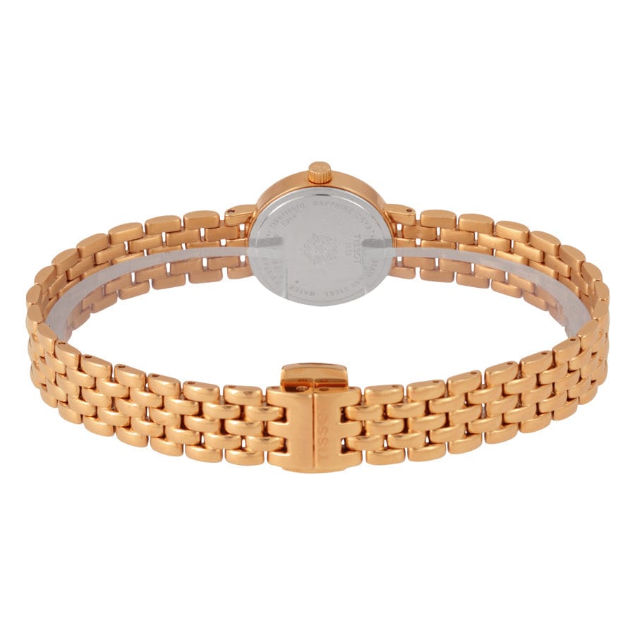 Buy Shop Tissot T Lady Lovely Mother of Pearl Dial Rose Gold Steel Strap Watch For Women - T058.009.33.111.00 USA Online