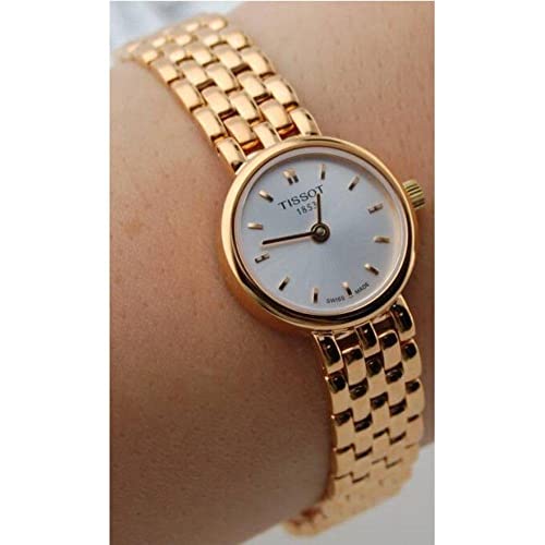Buy Shop Tissot T Lady Lovely Silver Dial Rose Gold Steel Strap Watch For Women - T058.009.33.031.01 USA Online