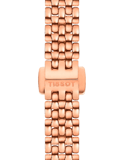 Buy Shop Tissot T Lady Lovely Silver Dial Rose Gold Steel Strap Watch For Women - T058.009.33.031.01 USA Online