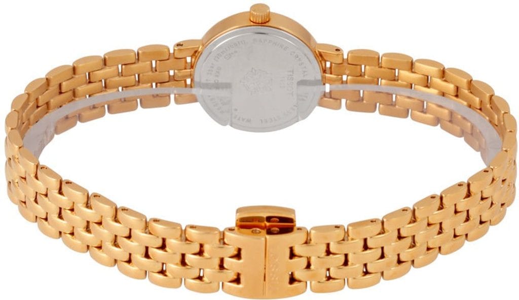 Buy Shop Tissot T Lady Lovely Silver Dial Rose Gold Steel Strap Watch For Women - T058.009.33.031.01 USA Online