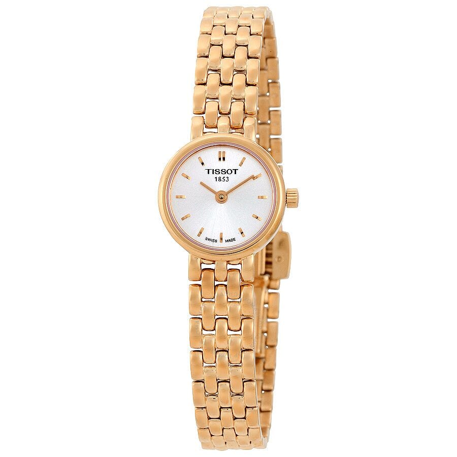 Buy Shop Tissot T Lady Lovely Silver Dial Rose Gold Steel Strap Watch For Women - T058.009.33.031.01 USA Online